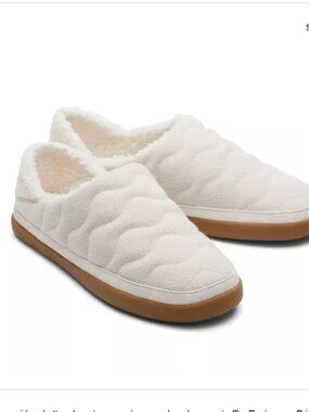 Toms Ezra Light Sand Quilted Felt Convertible SLipper Size 7. NWT